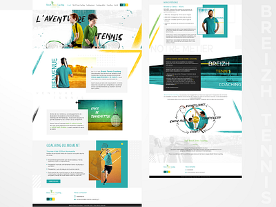 Website Breizh Tennis Coaching design ui ux web website