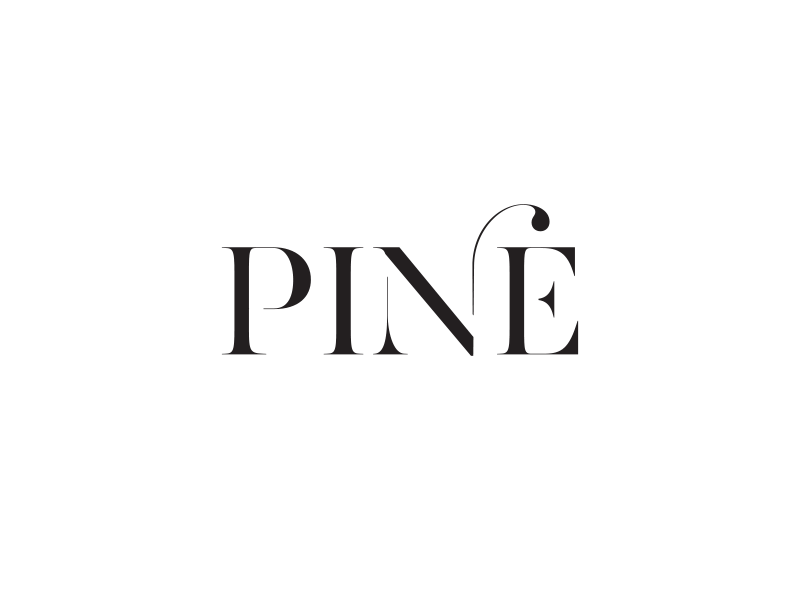 Piné branding design logo typography