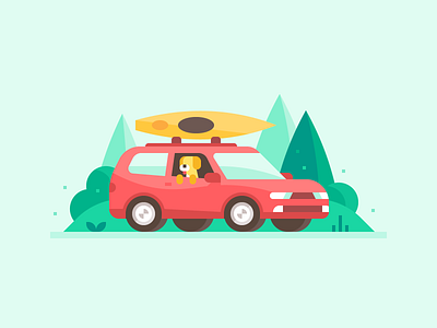 Credit Karma: Car Loans #1 car car loan credit dog finance forest highway kayak loan roadtrip suv van