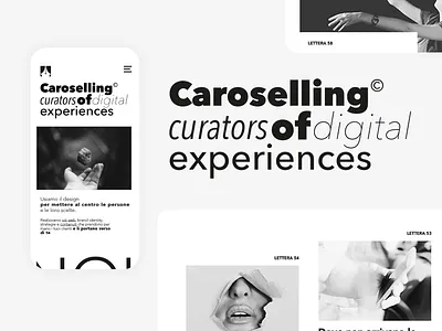 Caroselling; UI Design black white minimal minimalism typography ui ui design user interface