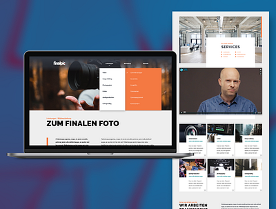UI Project / Photo- and Videograph design desktop figma german ui user interface webdesign website