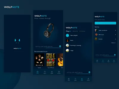 MUSIC APP app design ui ux