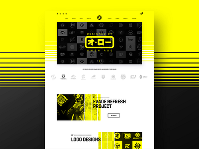 Owen Roe Inspired Landing brand identity landing landingpage logos ui ux website yellow