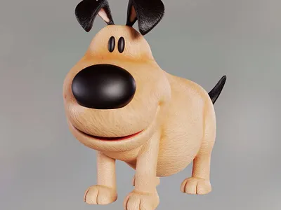 3D dog 3d 3d art 3d modeling dog modeling