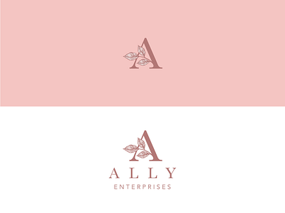 Ally Enterprises Consulting advertising branding design feminine icon icon design illustration illustrator logo vector