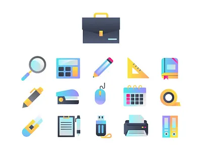 Stationery Icons stationeryiconuiuxui design