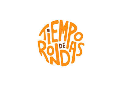 Tiempo de Rondas branding design education identity logo logodesign orange play time vector