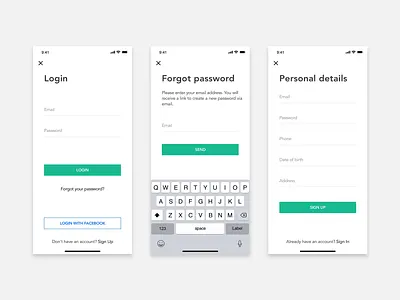 Login UX Flow login design login page login screen sign in form sign in page sign uo design sign up signup