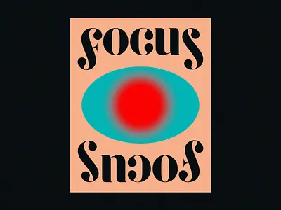 Focus art direction brutalism design designinspiration minimal poster typography