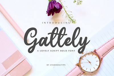 Gattely Script Bold Font beautiful font bold font branding calligraphy font lettering logo logotype lovely lovely font romantic font scipt