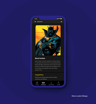 Comic App design ui uidesign