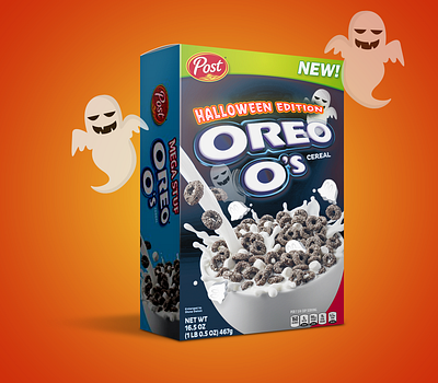 Halloween Oreos Cereal Concept cereal concept design halloween