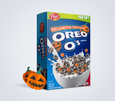 Halloween Cereal Pumpkin Edition cereal concept fun graphic design halloween