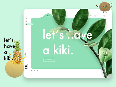 kiki. UI/UX Web Design Project app creative design illustraion logo typography ui ui ux ui design uiux ux ux design vector web design website