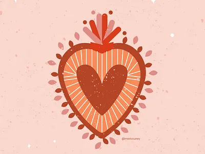 heart 02 colorfull design doodle graphic design heart illustration illustrator love mexico procreate