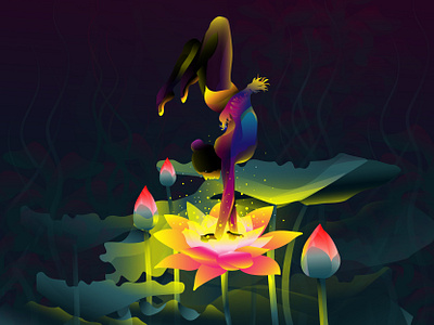 gymnastic behance character character design characterdesign color colors design digital dribbble dribbble best shot fashion fashion illustration gradient graphic gymnastic illustraion instagram lotus vector woman