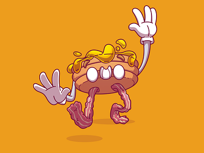 Vectober Day 07 - Breakfast brazil campinas character color cool design dribbble fun illustration thunder rockets vectober2019