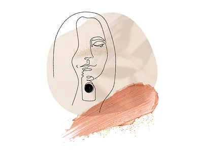 Spot Illustration - Essential Oils abstract branding brush design essential oils illustration illustrator natural elements texture vector