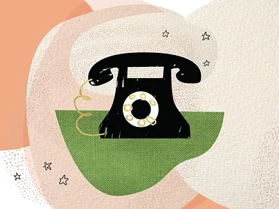 Spot Illustration - Contact Us abstract design illustration illustrator natural elements texture vector