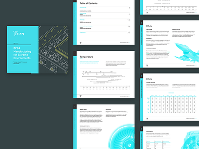 Tempo ebook design blue duotone ebook microchip page layout saas technical guide technology whitepaper