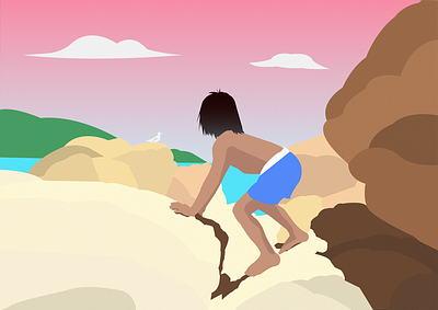 tarzan boy boy character child children concept design documentary illustration landscape landscape design landscape illustration landscapes nature nature design people photography summer sunset tarzan travel