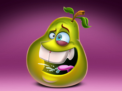 PearSonalities 2 artwork digital art digital painting fruit illustration illustrations photoshop photoshop art