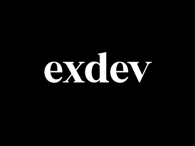 Exdev Custom Wordmark brand branding hand lettering handlettered handlettering identity lettering logo logo design logotype script serif type typography vector wordmark
