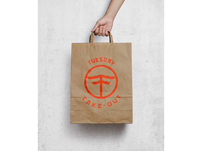 Paper Bag mockup branding chinese food delivery delivery service idenity mock up