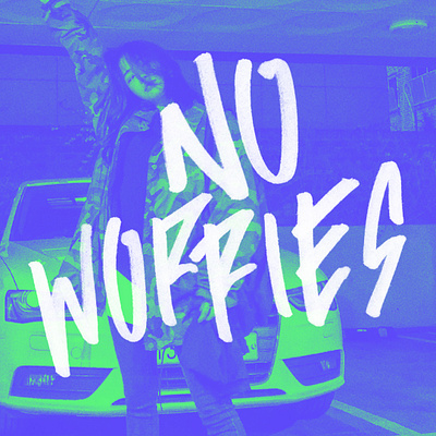 No worries duotone lettering no worries sketches street type typography urban