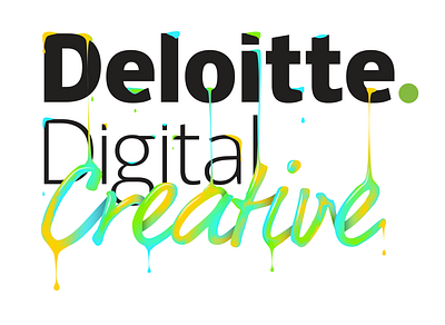 Deloitte Digital deloitte drips illustration paint vector