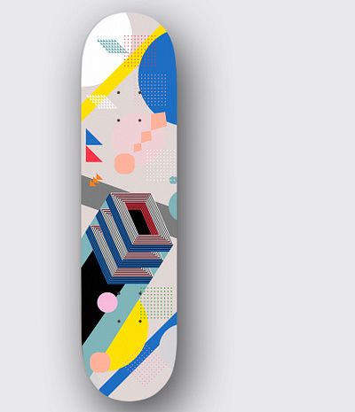 Custom Skateboard abstract illustration skate skateboard vector