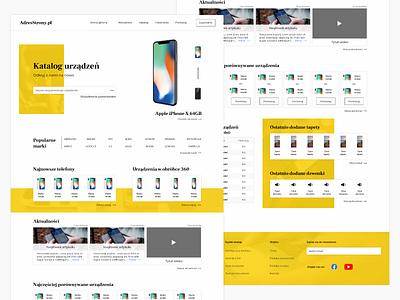 Landing page - webpage about mobile phones landingpage ui webdesign webpage