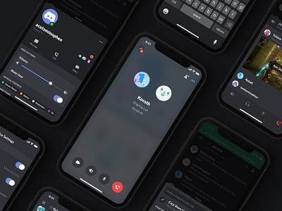 iOS Voice Call Redesign action sheet app bottom sheet call invite mobile product design ui voice