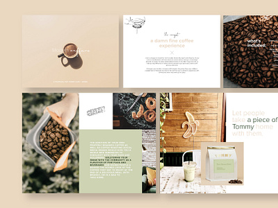 Modern Caffeine coffee keynote layout pitch deck pitch deck design