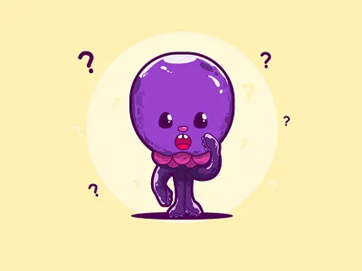 Octopus cartoon cartoon art character design characterdesign cute cute art cute fun funny flat illustration simple design simple illustration