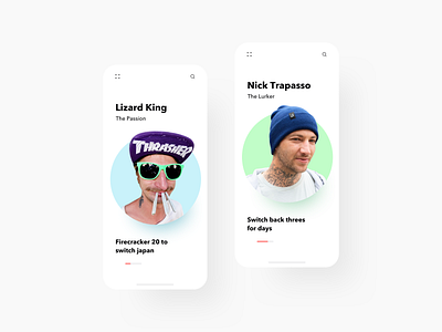 Fantasy Skate Team App UI app design mobile skateboarding ui ux