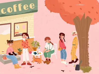 街头闲逛 design illustration paintings ui