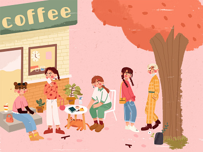 街头闲逛 design illustration paintings ui