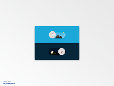 Daily Ui #015 - On/Off Switch adobexd app daily ui dailyui design graphic design harrypotter minimal ui