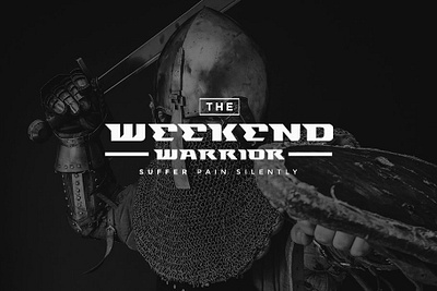 Weekend Warrior Sans Serif Font bold font headline sans serif sans serif sans serif font space title warriors