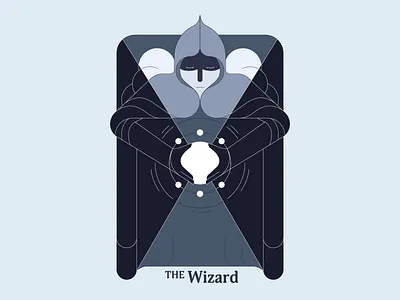 The Wizard illustration lines vector wizard