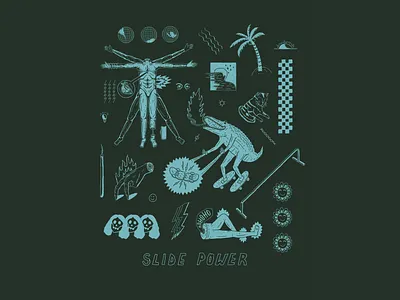 Slide Power art artwork design illustration illustration art t shirt design