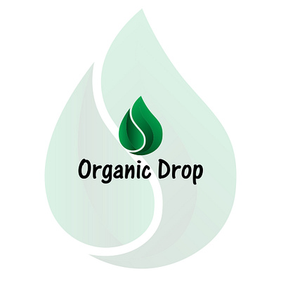 Organic Drop Logo brand branding creative water drop cute drop drop drop vector elegant drop green drop illustration leaf leaf drop logo natural drop organic organic drop logo simple logo stylish drop vector vector logo water drop