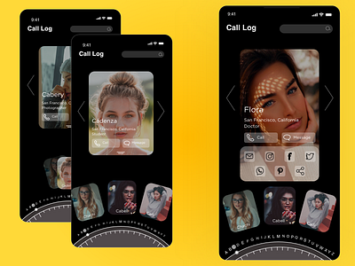 Call Log App (UX | UI) app branding ui ux
