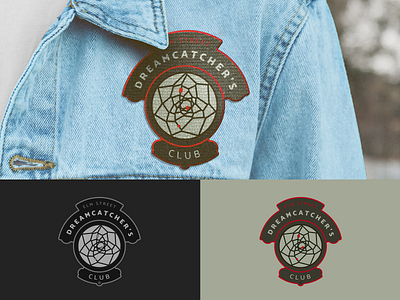 Elm Street Dreamcatcher's Club | Patch Design adobe illustrator adobe photoshop elm street emblem halloween patch patch design red and green retro tour of terror vector