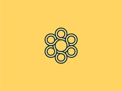 Revolver abstract brand branding business circle design geometric icon identity infinite link logo loop mark minimal pattern shapes symbol