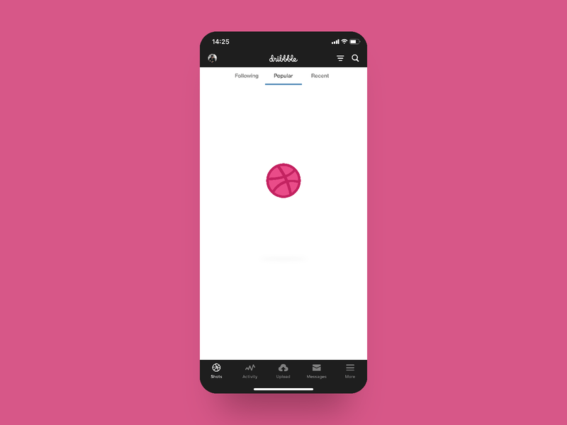 Dribbble App Loader Concept aftereffects android animation app design dribbble illustrator ios loading loading animation loading screen loading state sketch sketchapp ui ui design uiux ux