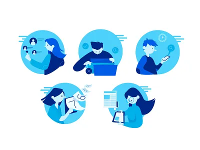 Task adobe illustrator branding character design illustration illustrator mobile tech technology vector