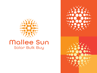 mallee sun solar logo branding design icon illustration illustrator logo minimal typography ui vector