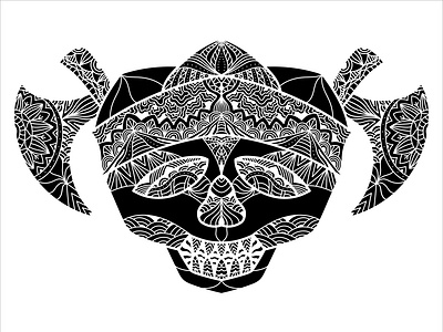 Ornament Skull Pirates Decorative - 2 animals art artwork decorative design drawing etnic graphic design illustration line art ornament pattern stained glass unique vintage